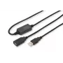 DIGITUS USB 2.0 kábel s opakovačom USB A samec / A samica 15 m (DA-73101)