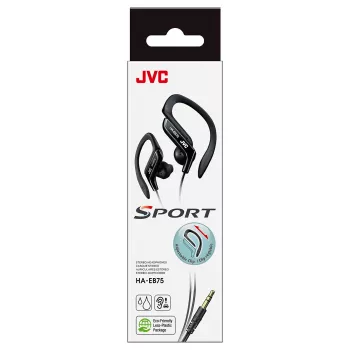 JVC HA-EB75 Sports Káblové Čierna, Káblové, 16 - 20000 Hz, Hudba, 21.1 g, Slúchadlá, Čierna