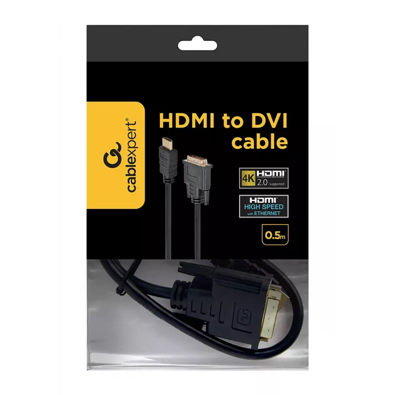 GEMBIRD HDMI na DVI kábel (Single Link) 0,5 m