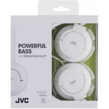 JVC HA-S180-W-E káblové slúchadlá s hlavovým mostom hudba biela