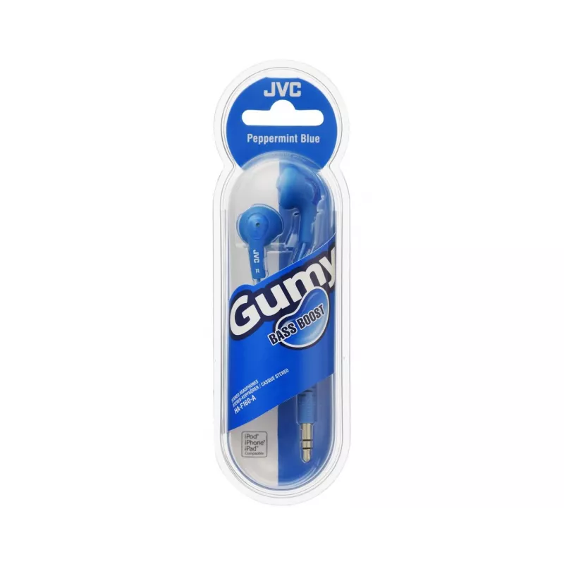 JVC HA-F160-A-E in-ear slúchadlá, káblové, 15 - 20000 Hz, hudba, slúchadlá, modrá