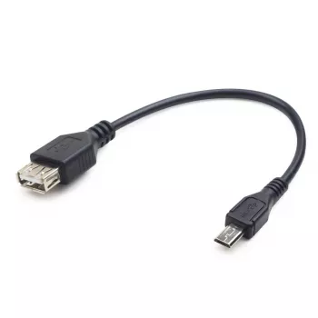 GEMBIRD USB OTG AF na Micro BM kábel 15 cm - čierna