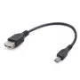 GEMBIRD USB OTG AF na Micro BM kábel 15 cm - čierna