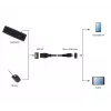 GEMBIRD USB OTG AF na Micro BM kábel 15 cm - čierna