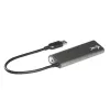 USB hub i-tec Metal Superspeed USB 3.0 4-port hub 5000 Mbit/s sivý