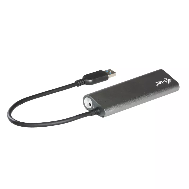 USB hub i-tec Metal Superspeed USB 3.0 4-port hub 5000 Mbit/s sivý