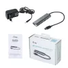 USB hub i-tec Metal Superspeed USB 3.0 4-port hub 5000 Mbit/s sivý