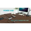 USB hub i-tec Metal Superspeed USB 3.0 4-port hub 5000 Mbit/s sivý