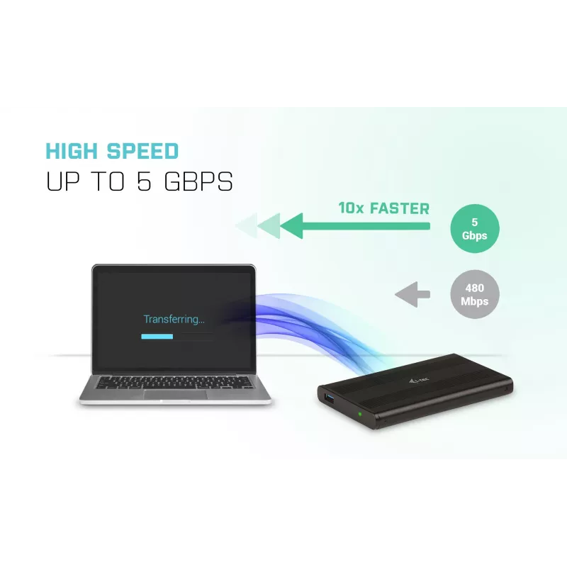 Rám/puzdro pre HDD/SSD i-tec Advance MySafe AluBasic 2,5 palca USB 3.0