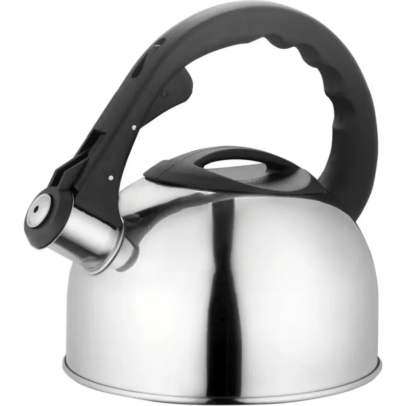 Lamart Lumier LT 7004 píšťalková kanvica na sporák, 2 l, nehrdzavejúca oceľ, vhodná na indukciu a plyn, Inox
