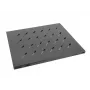 Racková polica LANBERG AK-1003-B — 1U 19 palcov polica, 465×500×22 mm, nosnosť 120 kg, čierna