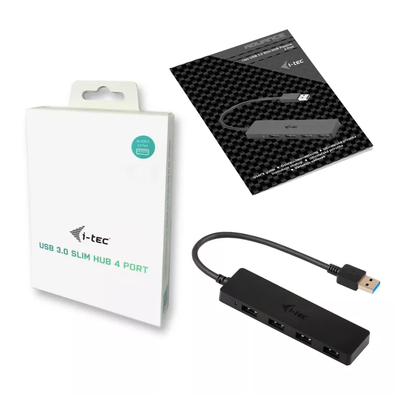 USB hub i-tec Advance USB 3.0 tenký pasívny HUB 4 porty