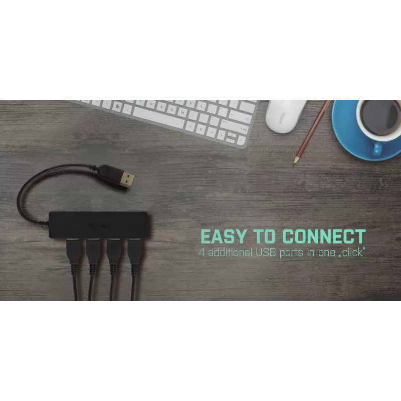 USB hub i-tec Advance USB 3.0 tenký pasívny HUB 4 porty