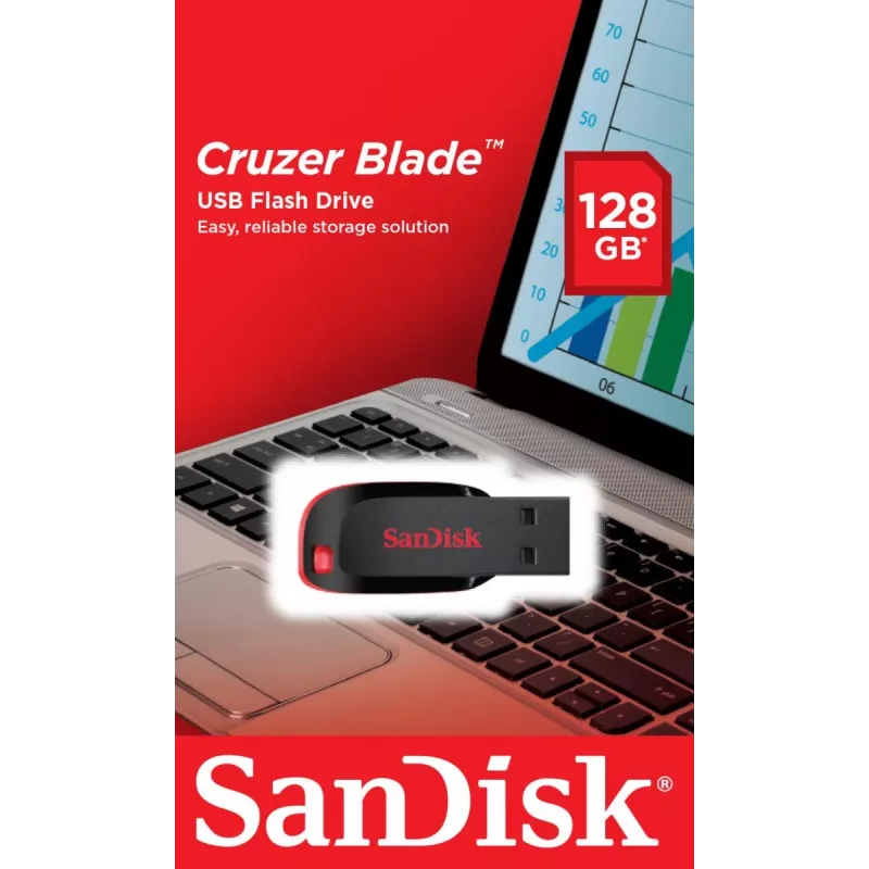 WESTERN DIGITAL SanDisk Cruzer Blade - 128 GB USB kľúč - USB 2.0