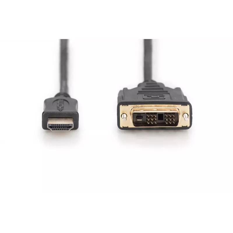 DIGITUS ASSMANN HDMI adaptérový kábel, Type-A-DVI(18+1) M/M, 2m Full HD čierny