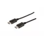 DIGITUS DisplayPort prepojovací kábel, DP M/M, 1m s tlakovým uzamykaním, Ultra HD 4K čierny