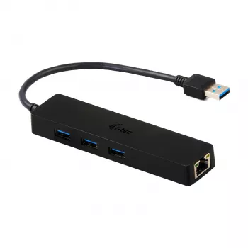 i-tec Advance USB 3.0 tenký HUB 3 port Gigabit Ethernet adaptér čierna