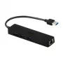 i-tec Advance USB 3.0 tenký HUB 3 port Gigabit Ethernet adaptér čierny