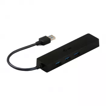 i-tec Advance USB 3.0 tenký HUB 3 port Gigabit Ethernet adaptér čierna