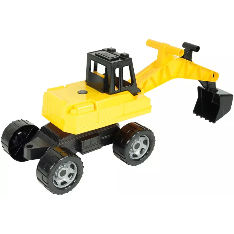 Lena GIGA TRUCKS bager, bager, 3 roky, plast, čierna, žltá