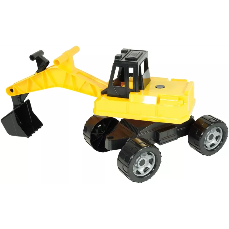 Lena GIGA TRUCKS bager, bager, 3 roky, plast, čierna, žltá