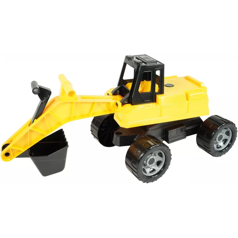 Lena GIGA TRUCKS bager, bager, 3 roky, plast, čierna, žltá