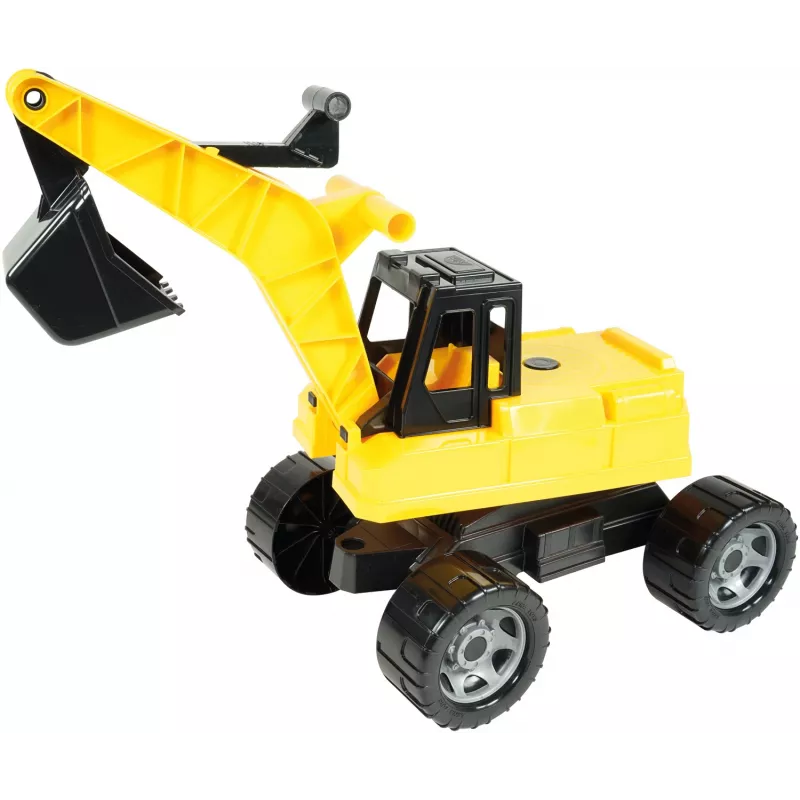 Lena GIGA TRUCKS bager, bager, 3 roky, plast, čierna, žltá