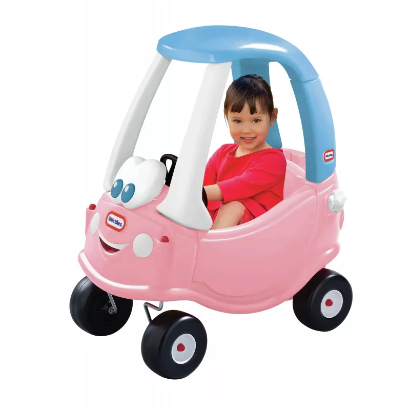Little Tikes Cozy Coupe Princess, 1,5 roka, 4 kolesá, plast, modrá, ružová, biela