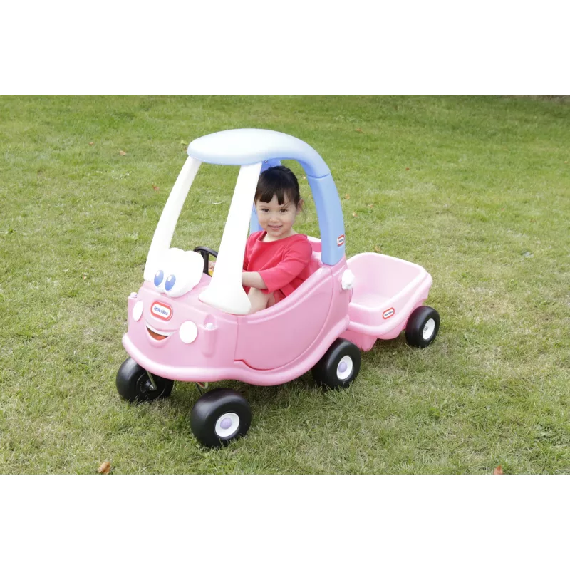 Little Tikes Cozy Coupe Princess, 1,5 roka, 4 kolesá, plast, modrá, ružová, biela