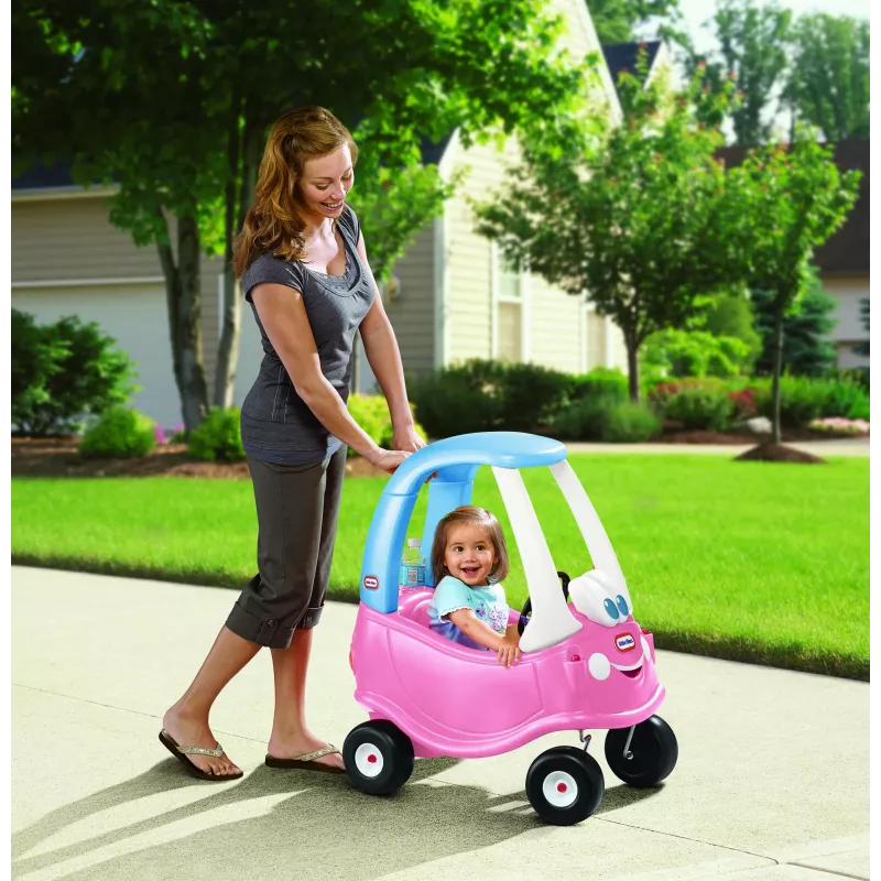 Little Tikes Cozy Coupe Princess, 1,5 roka, 4 kolesá, plast, modrá, ružová, biela