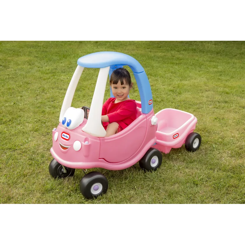 Little Tikes Cozy Coupe Princess, 1,5 roka, 4 kolesá, plast, modrá, ružová, biela