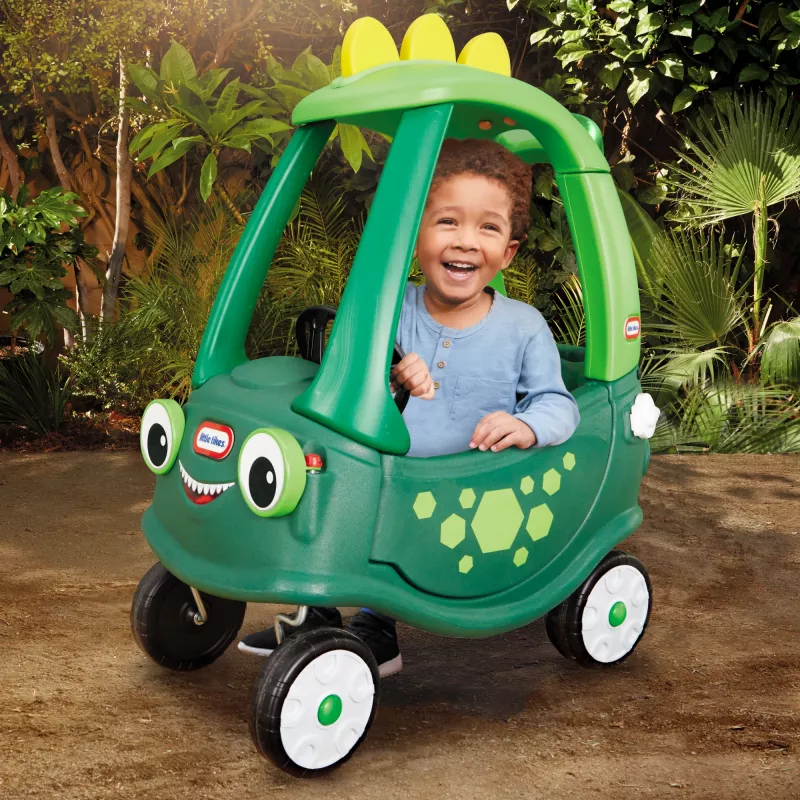 Little Tikes Cozy Coupe Dino, 1,5 roka, 4 kolesá, plast, čierna, zelená