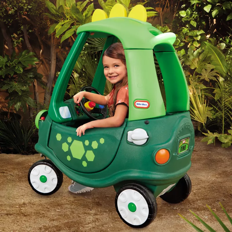 Little Tikes Cozy Coupe Dino, 1,5 roka, 4 kolesá, plast, čierna, zelená