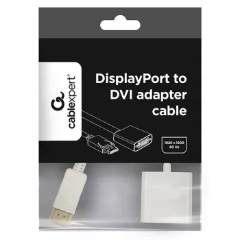 GEMBIRD adaptérový kábel DisplayPort na HDMI – biely