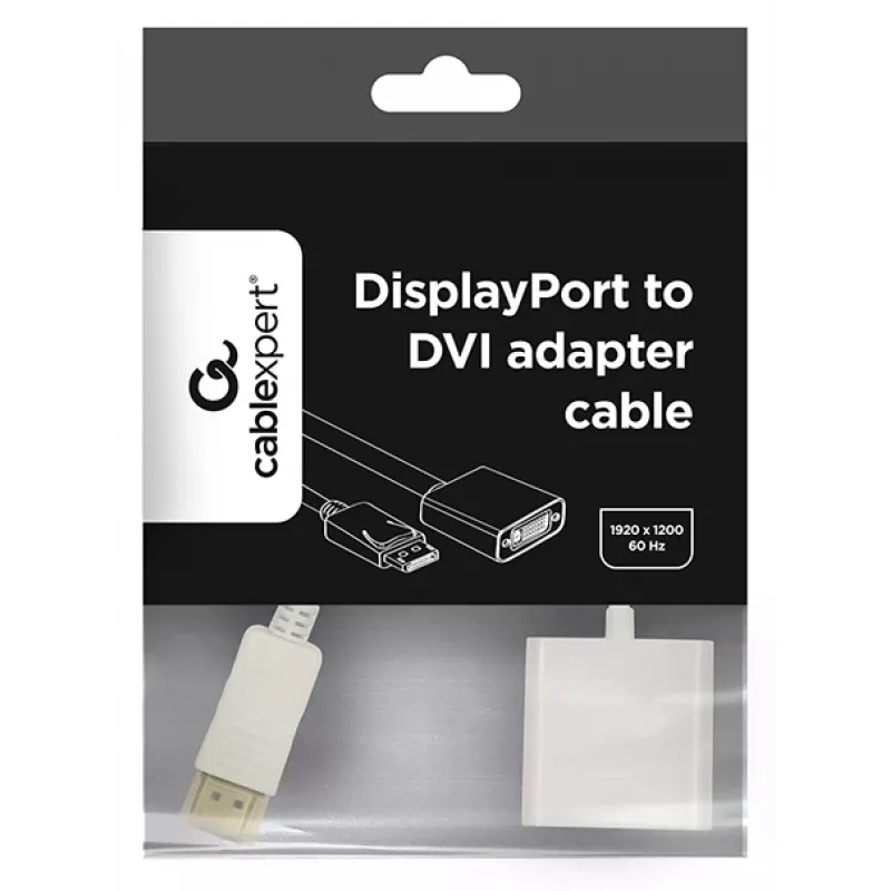 GEMBIRD adaptérový kábel DisplayPort na HDMI – biely