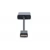 DIGITUS HDMI na VGA konvertor adaptér Type-A - VGA (D-Sub) konektor, 3,5 mm audio konektor samica, čierny