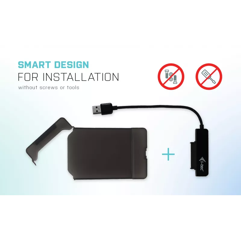 Puzdro na HDD/SSD i-tec MySafe USB 3.0 Easy 2,5 palca externé puzdro čierne