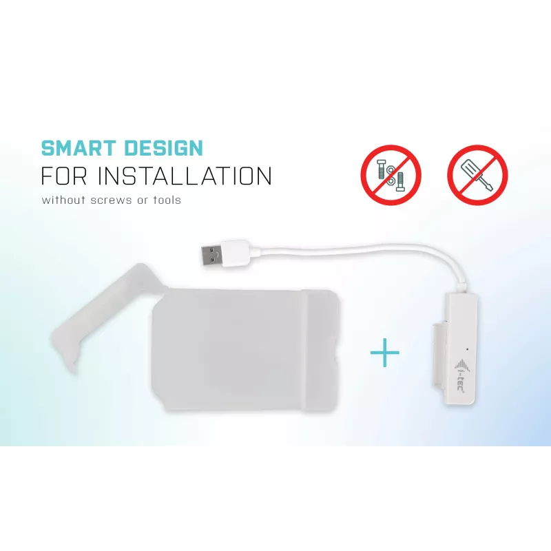Puzdro na HDD/SSD i-tec MySafe USB 3.0 Easy 2,5 palca externé puzdro – biele