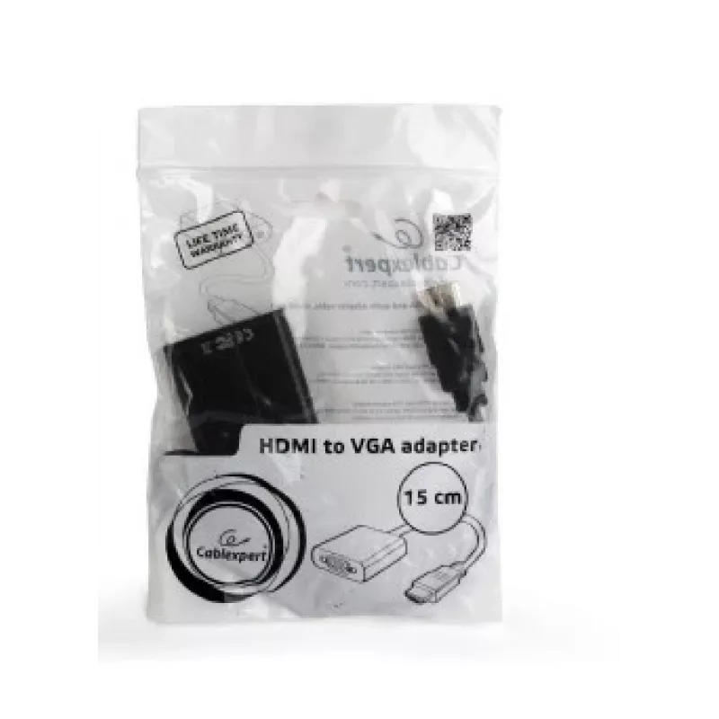 GEMBIRD HDMI na VGA adaptérový kábel, jeden konektor čierny