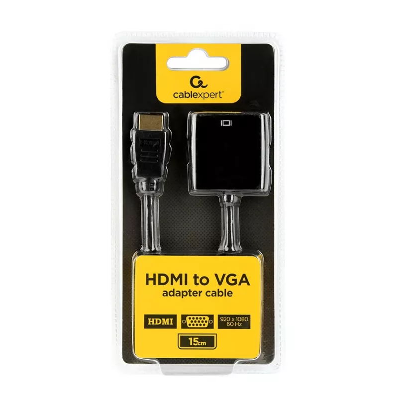 GEMBIRD HDMI na VGA adaptérový kábel, jeden konektor čierny