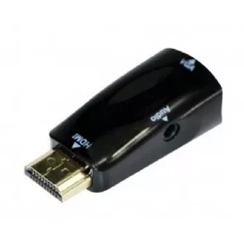 Gembird A-HDMI-VGA-02 kábel-adaptér VGA D-Sub čierny