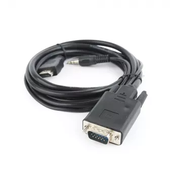 GEMBIRD HDMI na VGA a audio adaptérový kábel, jeden konektor, 1,8 m - čierny