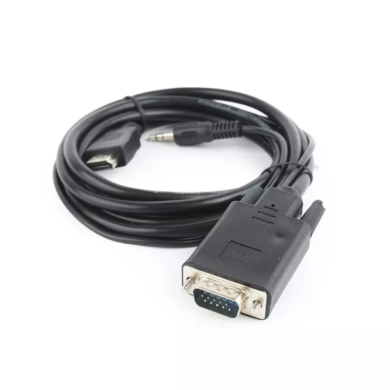 GEMBIRD HDMI na VGA a audio adaptérový kábel, jeden konektor, 1,8 m - čierny