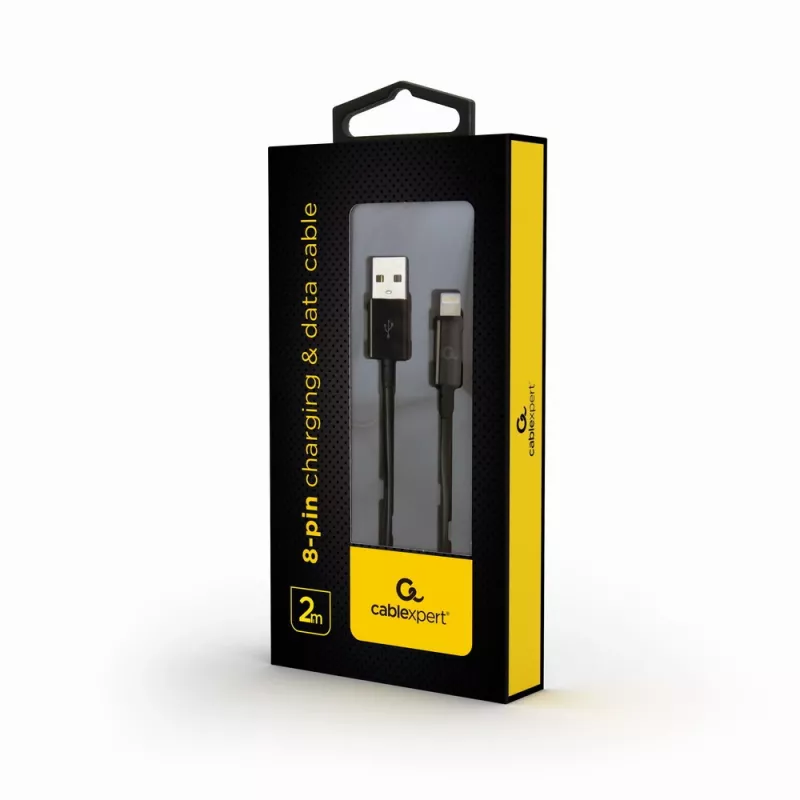 GEMBIRD USB na Apple Lightning synchronizačný a nabíjací kábel, 2m - čierny