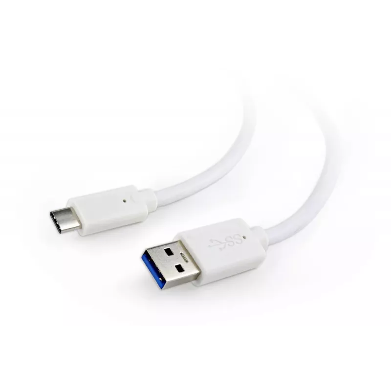 GEMBIRD USB 3.0 AM na Type-C kábel (AM/CM) 1 m - biely