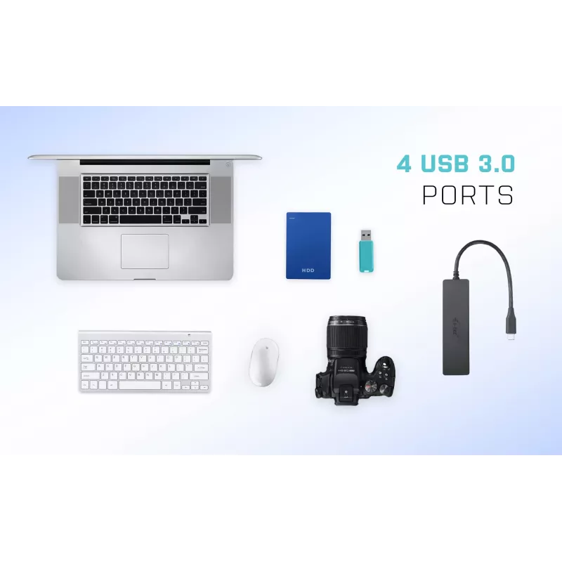 i-tec Advance USB-C slim pasívny HUB 4 port