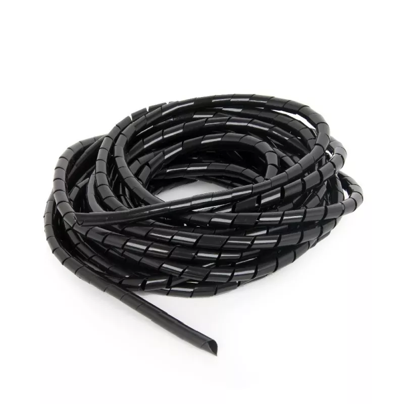 GEMBIRD 12mm špirálová káblová chránička, 10 m – čierna