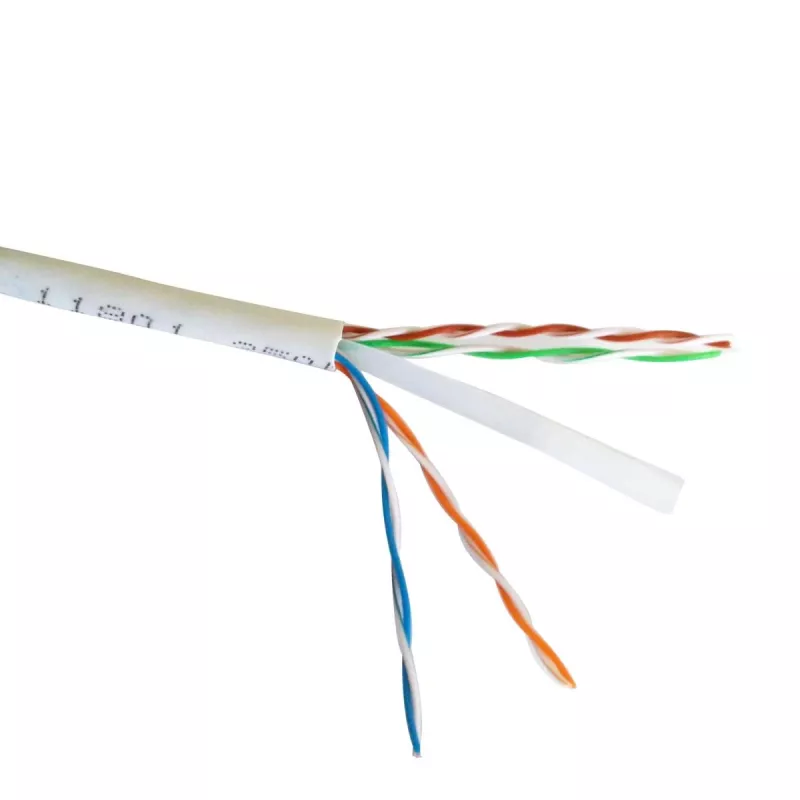 Sieťový kábel Gembird Cat6 U/UTP PP6U-0.5M, 0,5 m, RJ-45 konektor samec na RJ-45 konektor samec, biely, AWG24
