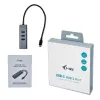 i-tec Metal USB-C HUB 3 porty + Gigabit Ethernet adaptér