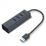 i-tec Metal USB 3.0 HUB 3 porty + Gigabit Ethernet adaptér